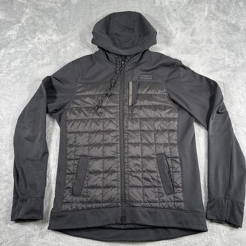 Pearl Izumi Men Versa Quilted Hoodie Cycling Jacket Puffer Black Primaloft MTB